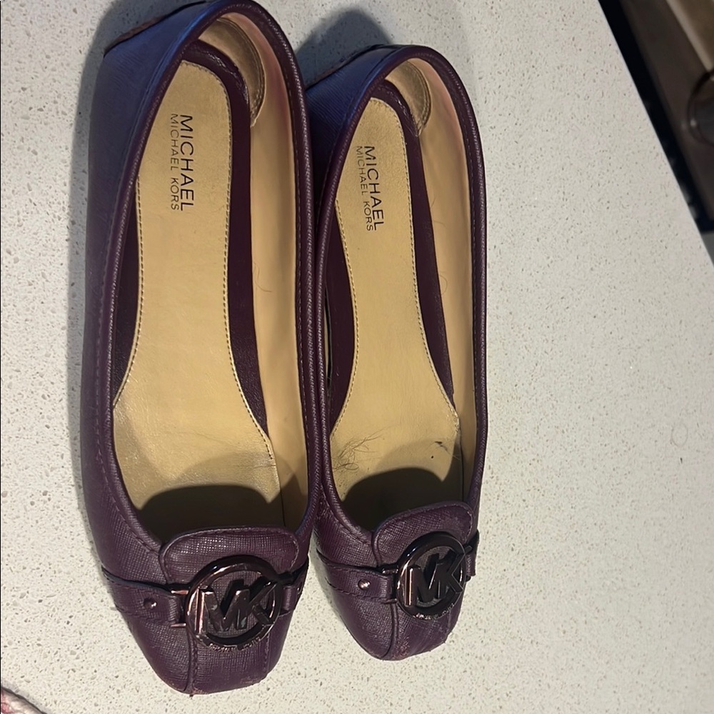 Michael Kors Women's Burgundy Flats